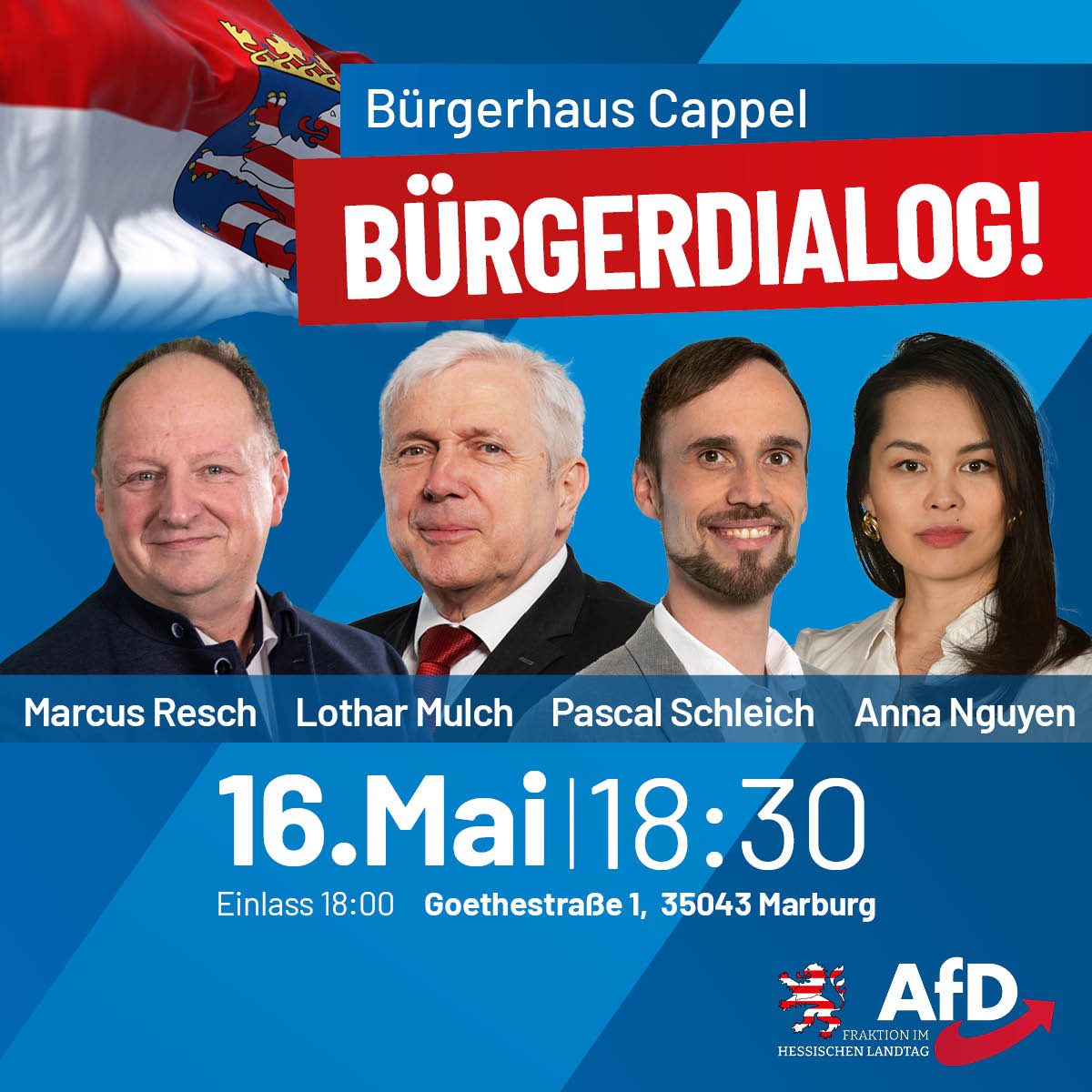 Du betrachtest gerade Mit Ihren Abgeordneten im Gespräch: Einladung zum Bürgerdialog in Marburg