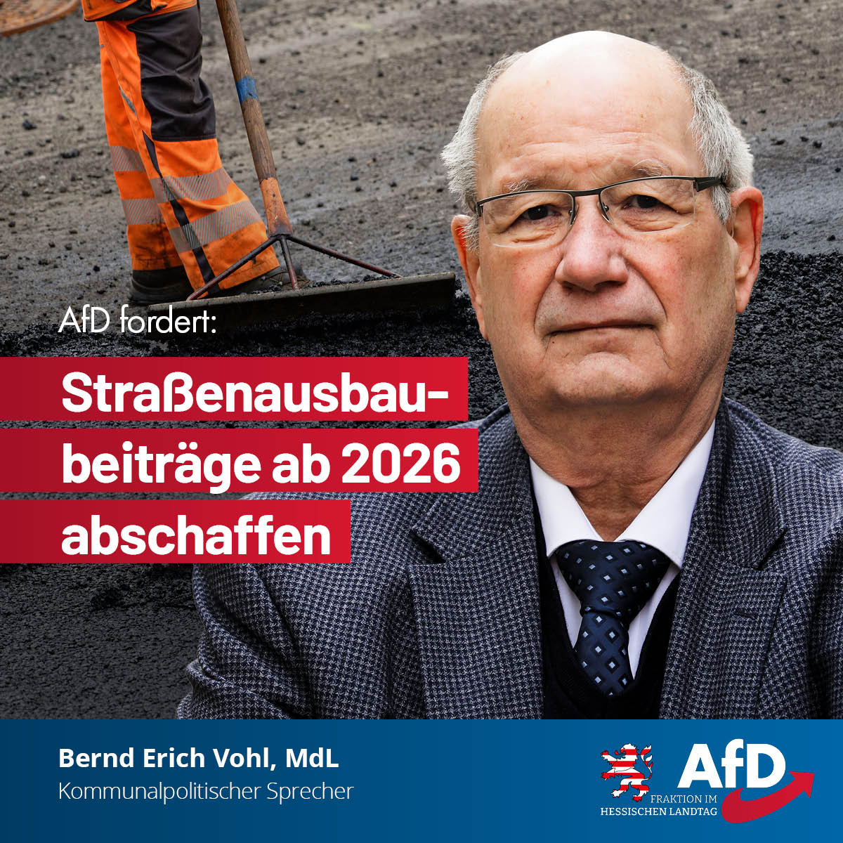 Du betrachtest gerade AfD fordert: Straßenausbaubeiträge ab 2026 abschaffen