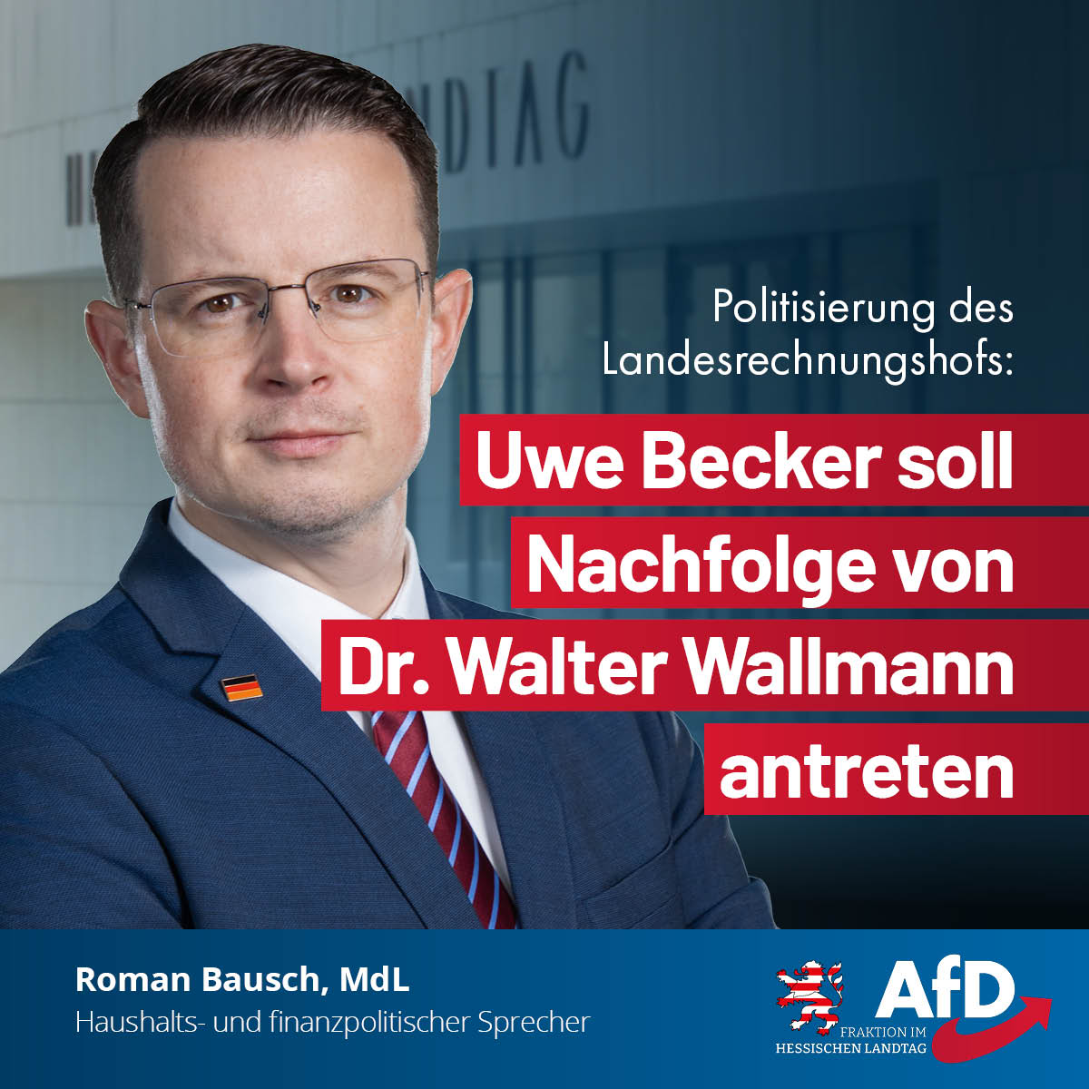 Du betrachtest gerade Politisierung des Landesrechnungshofs: Uwe Becker soll Nachfolge von Dr. Walter Wallmann antreten