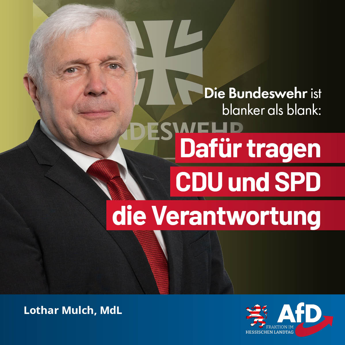 Mehr über den Artikel erfahren Die Bundeswehr ist blanker als blank: Dafür tragen CDU und SPD die Verantwortung