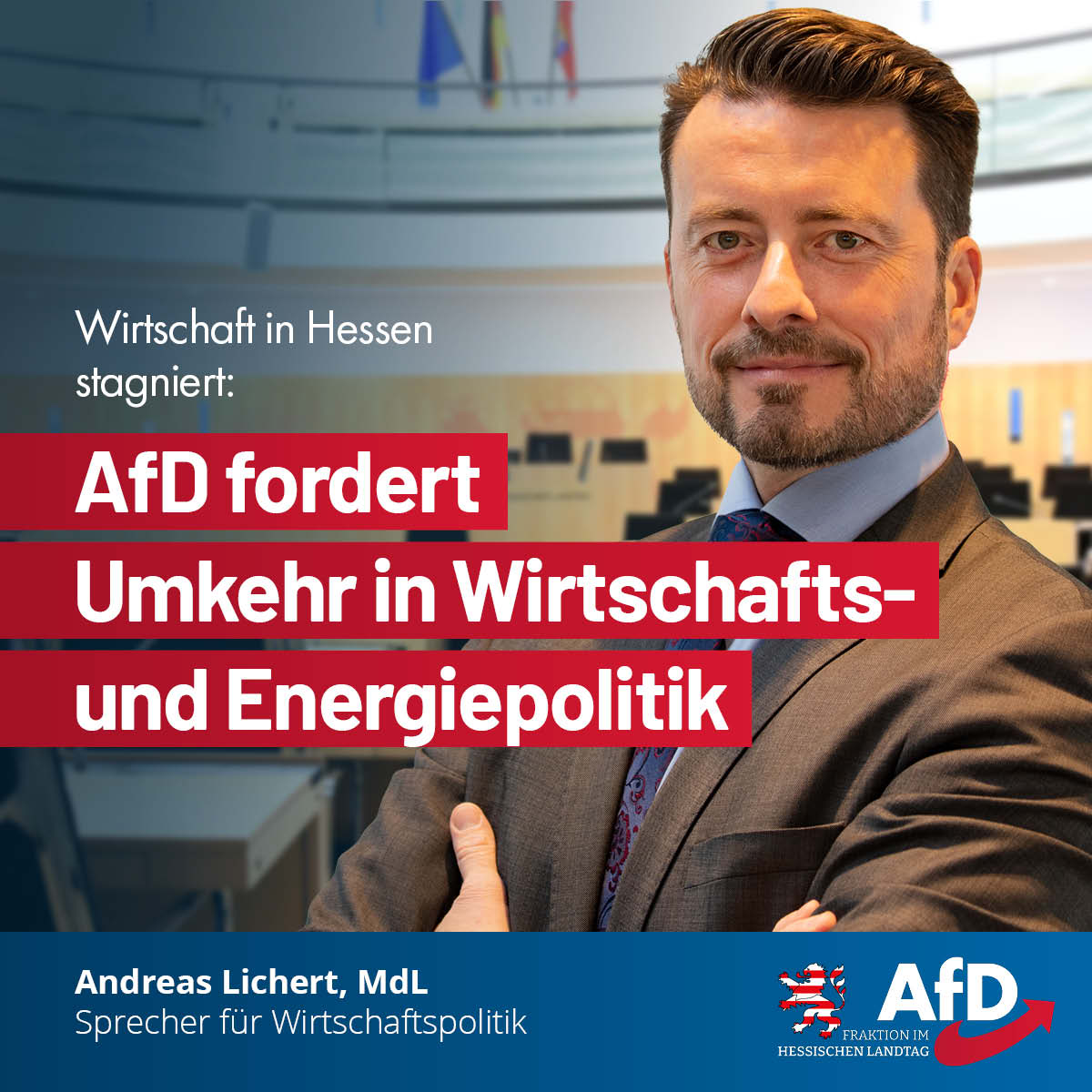 Du betrachtest gerade Wirtschaft in Hessen stagniert: AfD fordert Umkehr in Wirtschafts- und Energiepolitik