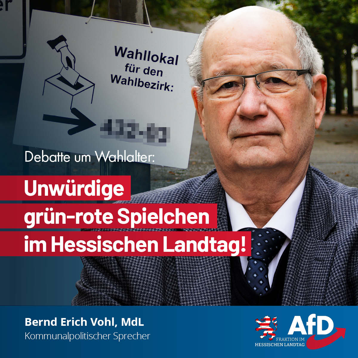 Du betrachtest gerade Debatte um Wahlalter: Unwürdige grün-rote Spielchen im Hessischen Landtag!