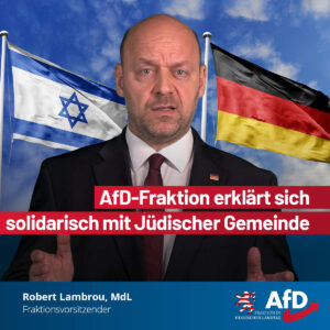 Mehr über den Artikel erfahren AfD-Fraktion erklärt sich solidarisch mit Jüdischer Gemeinde