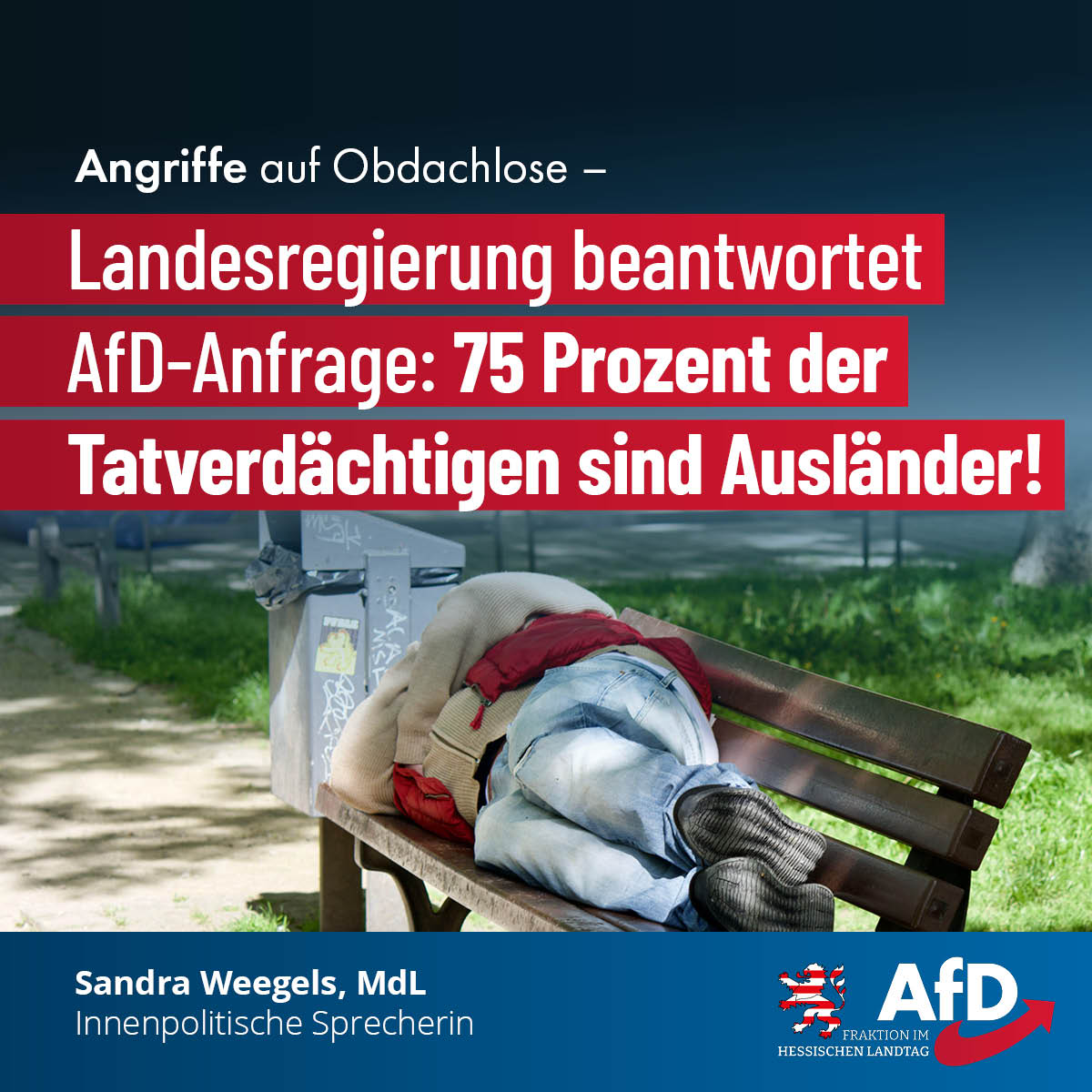 Du betrachtest gerade Angriffe auf Obdachlose: 75 Prozent der Tatverdächtigen sind Ausländer!