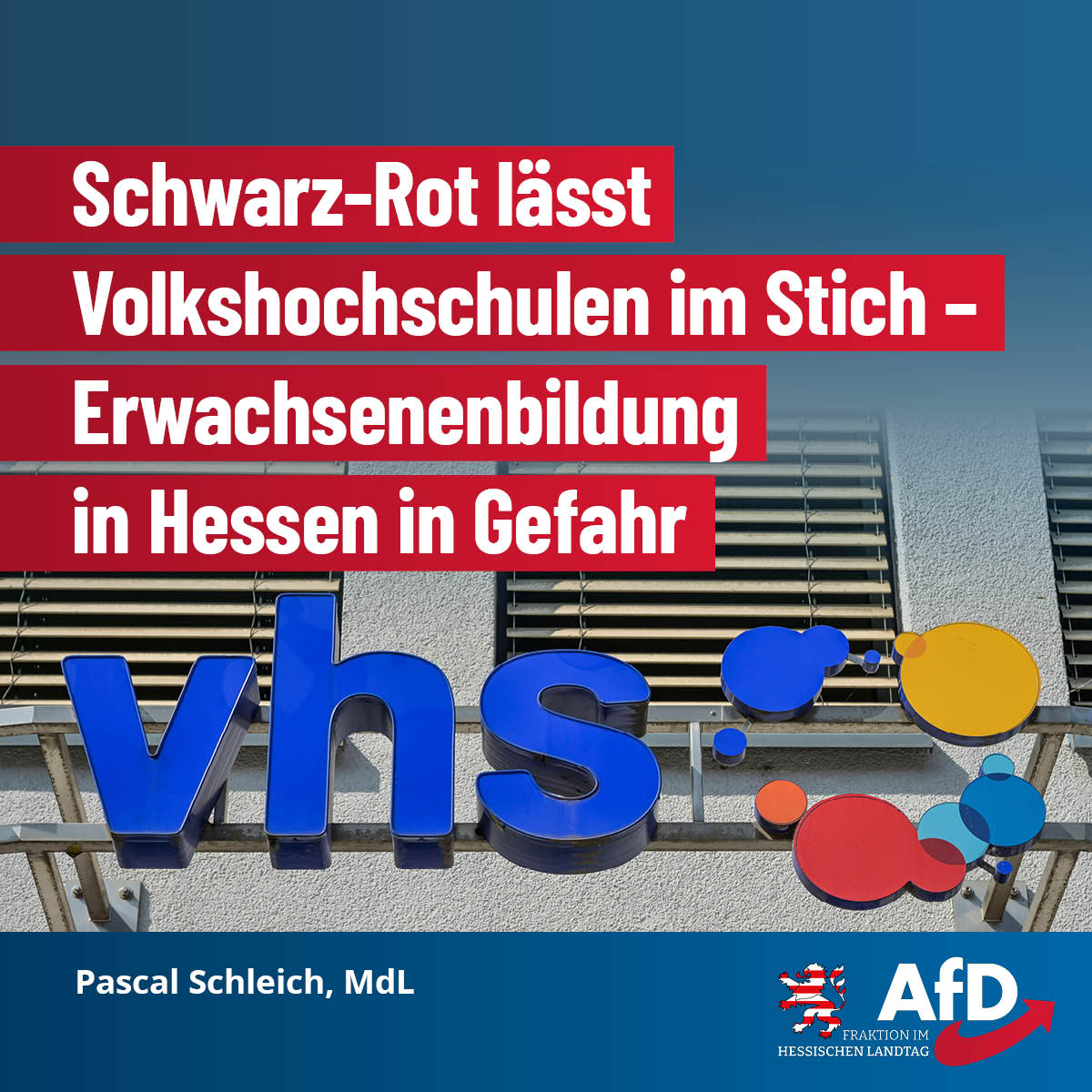 Du betrachtest gerade Schwarz-Rot lässt Volkshochschulen im Stich – Erwachsenenbildung in Hessen in Gefahr