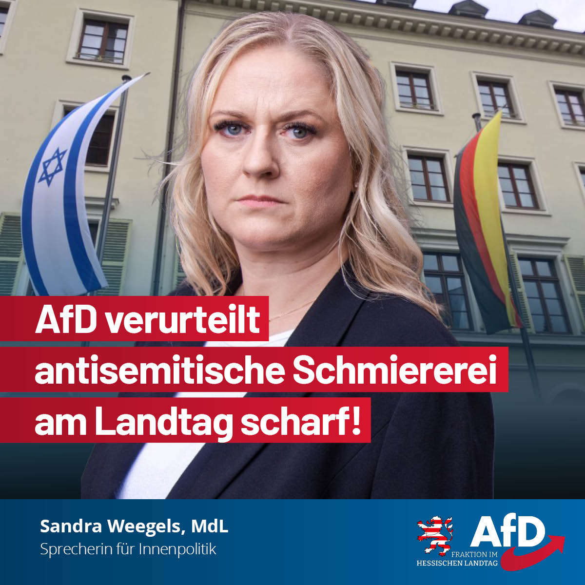 Du betrachtest gerade AfD verurteilt antisemitische Schmiererei am Landtag scharf!